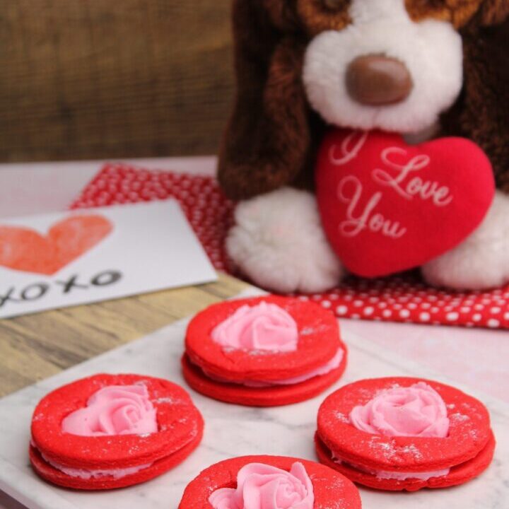 Heart Sugar Cookie with Strawberry Buttercream