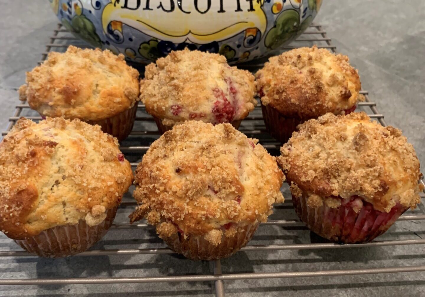 Raspberry Lemon Streusel Muffins